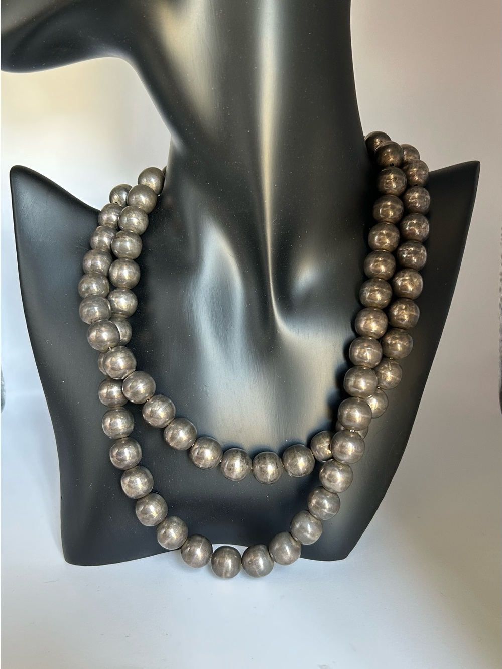 Vintage Jondell Classic Sterling Silver Beaded Necklace - Timeless 36” (3 feet)